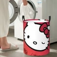 thumbnail image 6 of Hello Kitty Laundry Hamper, Dirty Clothes Hamper Storage Basket for Bathroom Bedrooms, Circular Hamper with Handles, Gifts for Boys Girls Men Women, 6 of 8