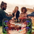 thumbnail image 6 of golytefs Bluetooth-compatible Speaker Loud Boombox with Double Subwoofer Deep Bass Lights, 6 of 9