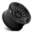 thumbnail image 2 of Black Rhino Aluminum Rim MUZZLE 17X9in Matte Black with Machined Tinted Ring Finish, 1790MZE006135M87, 2 of 3