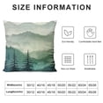 thumbnail image 5 of Qinduosi Nature Landscape Throw Pillow Cover and Green Plant Pillow Case Inch Decorative Linen Square Cushion for Home Couch Bed White, 5 of 5
