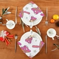 thumbnail image 4 of GZHJMY Set of 6 Magic Mushrooms Satin Napkin Square 20 Inches Table Napkins Soft Smooth Decorative Napkins for Wedding Banquet Party Decoration, 4 of 6
