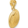 thumbnail image 6 of 14K Yellow Gold Football Pendant (19 X 12) Made In United States c3582, 6 of 6