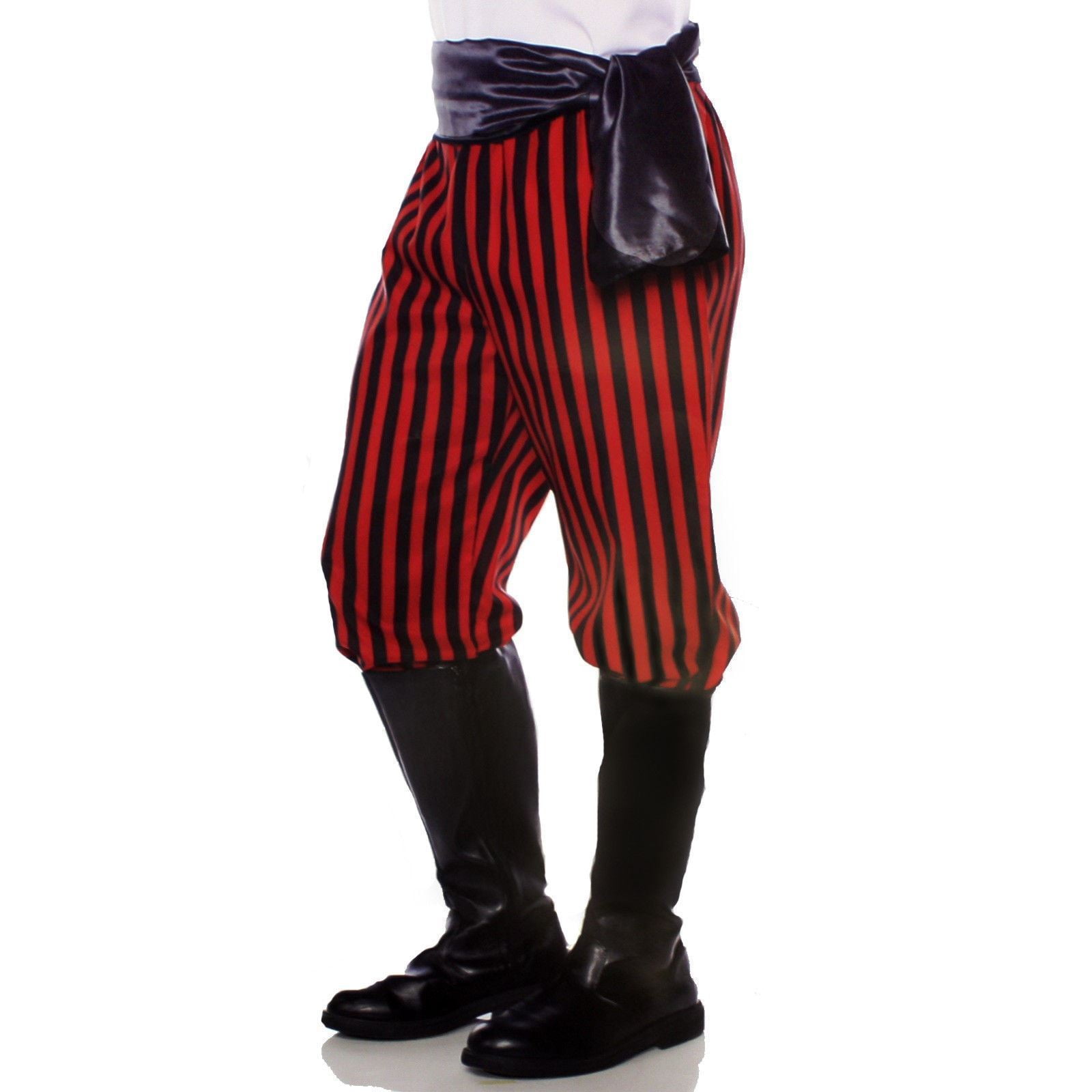 red and black striped pants