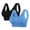 Blue, variant on 2 PC Sports Bras for Women Plus Size High Support Large Bust Padded Bra Cute Breathable Wirefree Workout Yoga Bra