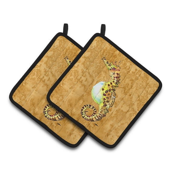Seahorse Pair of Pot Holders