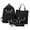 Black, variant on HongMinWen Cute Backpack 7Pcs Set for Student, Coquette Backpack Cute Rucksack Fashion Travel Daypack, Premium Materials for Lasting Comfort