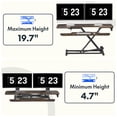 thumbnail image 7 of FitStand Home Office Height Adjustable Standing Desk Converter Special Walnut 40" U-Shape with Keyboard Tray, 7 of 7