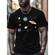 thumbnail image 1 of Camisetas de manga corta con diseño de estrellas del universo espacial para hombre, camisetas de cuello redondo, 1 of 7