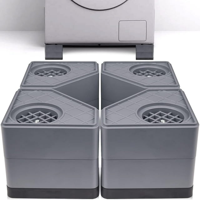 Vibration Pads for Washing Machine Rubber Washer and Dryer Machine Feet Pads -Walk Slip Mat Washing Machine Stabilizer Base Support Stopping Shaking Moving Noise Dampeners