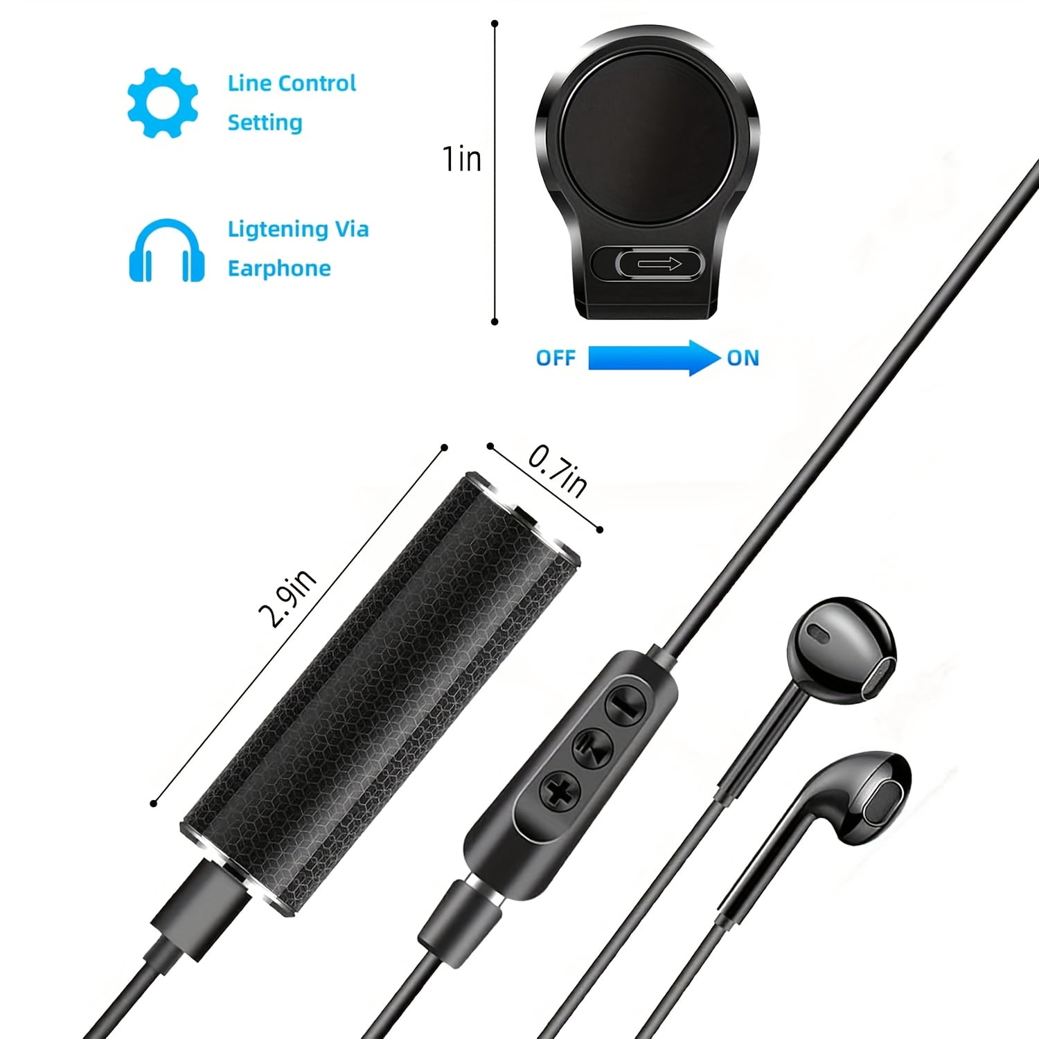128G AI Noise Reduction Voice Recorder, 35 Days Continuous Recording, 3500mAh Battery, Voice Activated Audio Recorder for Meetings, Interviews, Lectures