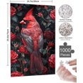 thumbnail image 2 of Jigsaw Puzzle 500 Pieces For Adults Colorful Animals Bird And Flowers Formation Wooden Diy Families Toys Home Funny Wall Art Gift Puzzles 20.4 X 14.9 In, 2 of 7
