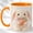 Orange, variant on Cute Bunny Coffee Mug, Plush Rabbit Mug for Girls and Women, Kawaii Bunny Holding Carrot Design, Easter Animal Gift, Ceramic 11 Oz Cup