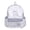 White, variant on Clear Display Pin Collection Nylon Backpack, Multi-Pocket Lightweight Daypack for Daily Commute Travel (Black)