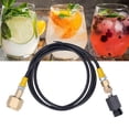thumbnail image 3 of CGA320 CO2 Refill Connector Soda Refill Adapter , Soda Machine Connector  Stainless Steel Soda Machine Adapter Hose Kit with 60in Hose for Filling Soda Tank, 3 of 7