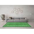 thumbnail image 3 of Ahgly Company Indoor Rectangle Abstract Emerald Green Modern Area Rugs, 8' x 10', 3 of 4