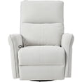 thumbnail image 6 of Howcool Power Swivel Rocker Recliner Chair for Nursery, Upholstered 270° Swivel Glider Chair with USB Ports, Power Recliners for Small Spaces Living Room,Gray, 6 of 7