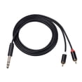 thumbnail image 2 of Heliisoer 6.35 Mm To 2RCA Cable RCA Inch Male To 2 Stereo Audio Adapter Y, 2 of 9