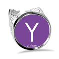 thumbnail image 1 of Chestry Elements Period Table Transition Metals Yttrium Y Ring Adjustable Love Wedding Engagement, 1 of 3
