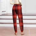 thumbnail image 5 of SROBPTY Fall Winter Pajama Pants for Womens Pockets Print Relaxed Drawstring Sleepwear, 5 of 5