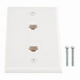 thumbnail image 3 of 1 Pack 2 Port Ethernet Wall Plate, Cat6 Female to Female Wall Jack RJ45 Inline Coupler W ma3084, 3 of 7