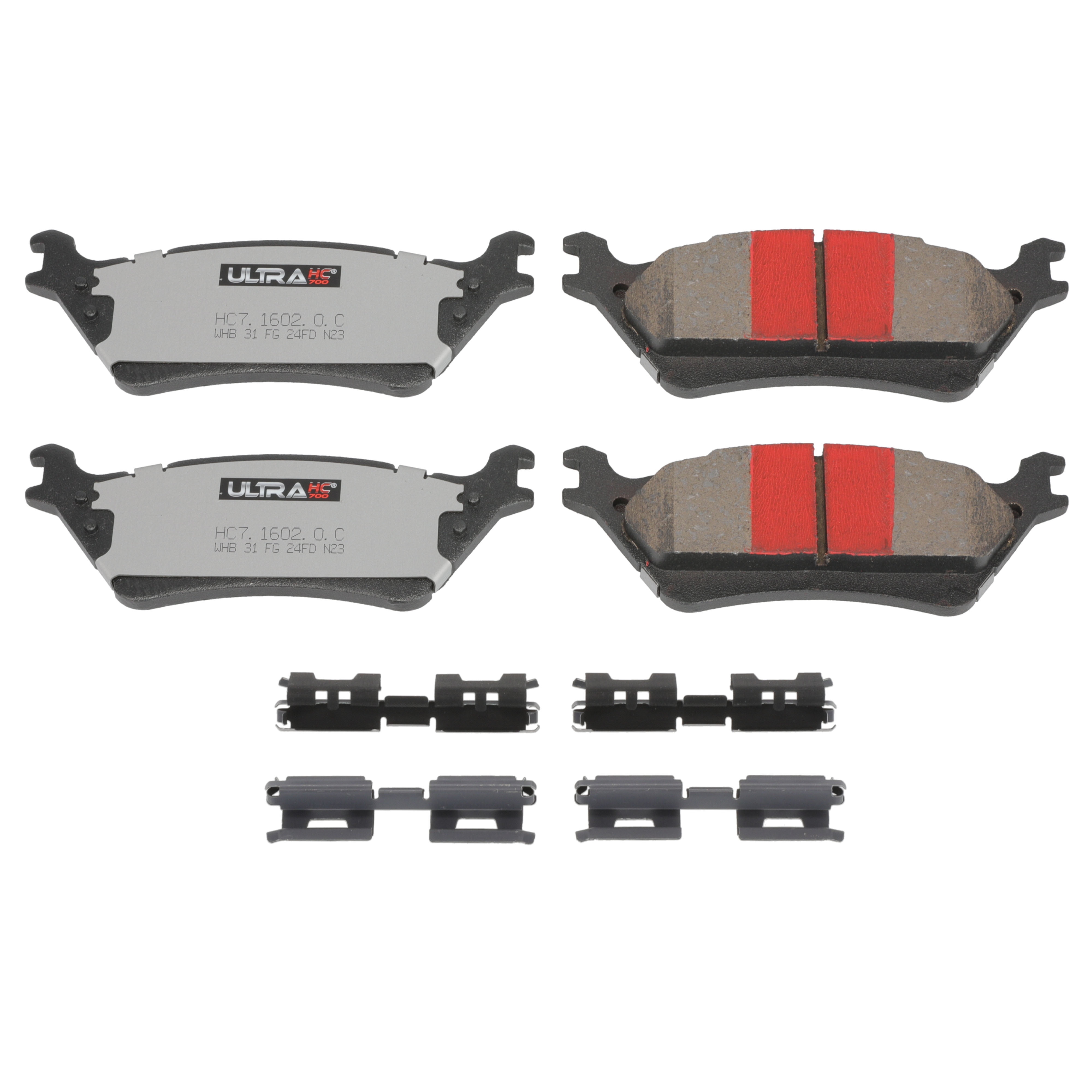 UltraHC 700 Brake Pad Set, Rear HC7.1602.0.C, Ford F-150 2018-2011