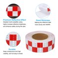 thumbnail image 5 of Uxcell Reflective Tape, 2"x82 Ft Waterproof Reflective Tape Warning Safety Tape Reflector for Trucks, Grid White Red, 5 of 6