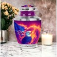 thumbnail image 5 of MUKTIVE Eagle Funeral Urns for Adult Ashes Men - American Flag Urns for Adult Female Ashes - Pink Cremation Urn for Funeral Dad - 10 Inch Large Urn for Grandma, 5 of 7