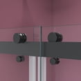 thumbnail image 5 of 60 in. W x 76 in. H Double Sliding Frameless Shower Enclosure With Clear Glass in Matte Black, 5 of 5