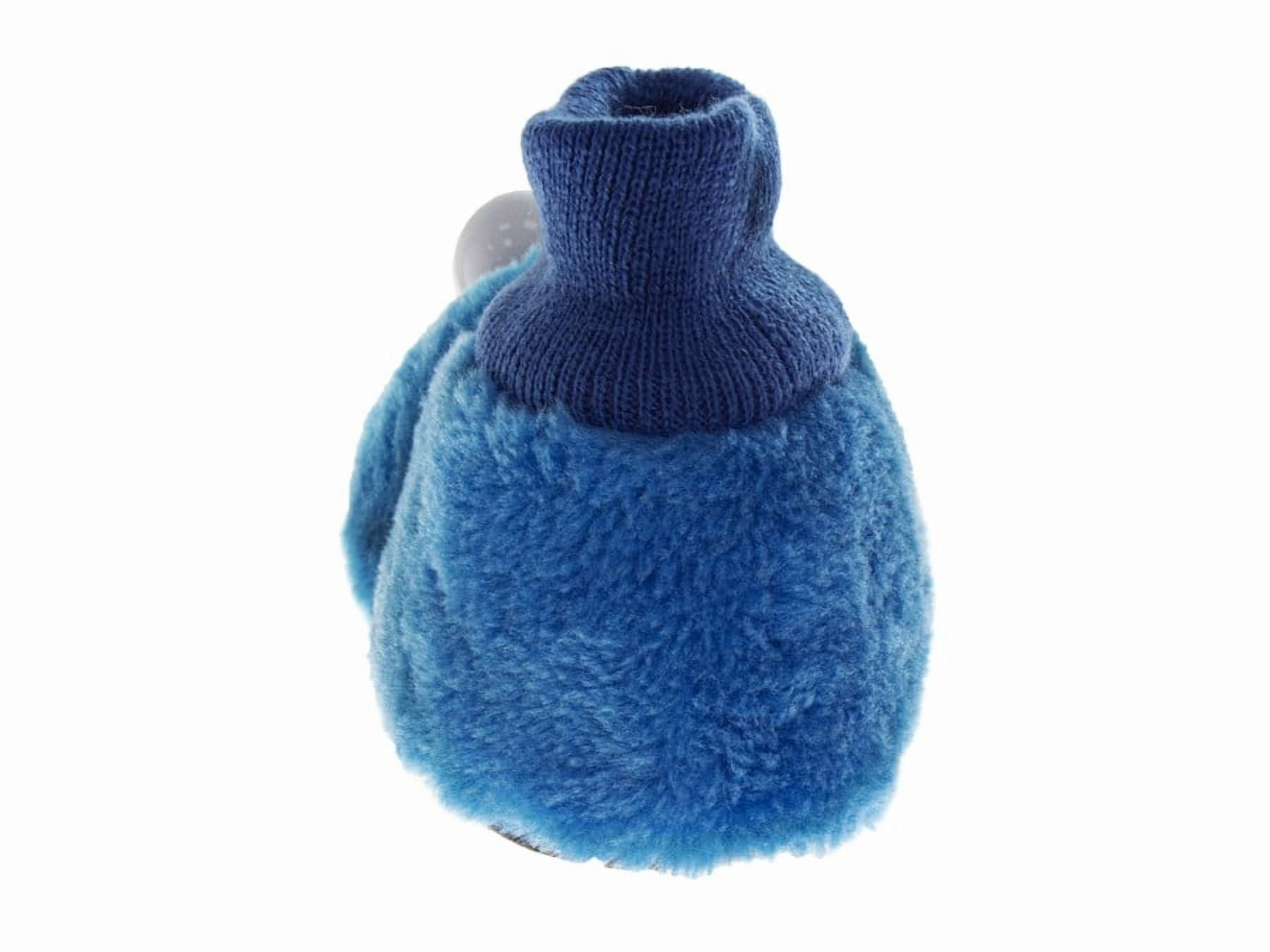 Sesame Street Kids Curious Cookie Monster Dual Sizes Slippers. (Toddler Little Kids)Blue, Size: 7-8
