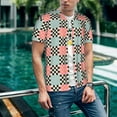 thumbnail image 6 of Vsdgher Colorful Checkered Mens T-Shirts Baseball Vintage Fashionable Lightweight Casual Crew Neck Slim Fit with Long Sleeves-XX-Large, 6 of 7