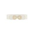 thumbnail image 1 of Cinturón elástico para mujer INSPIRE CHIC con hebilla de doble anillo de aleación, adecuado para falda o vestido, 67x6cm/26.4x2.4" color beige, 1 of 6