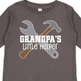 thumbnail image 4 of Inktastic Grandpa's Little Helper Boys Long Sleeve Toddler T-Shirt, 4 of 5