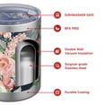 thumbnail image 4 of 12oz Tumblers Pioneer Flower Vacuum Insulated Stainless Steel Travel Tumbler Cups Mug with Lid and Straw for Beer,Coffee,Beverages with Cleaning Brush for Cold & Hot Drinks, 4 of 5