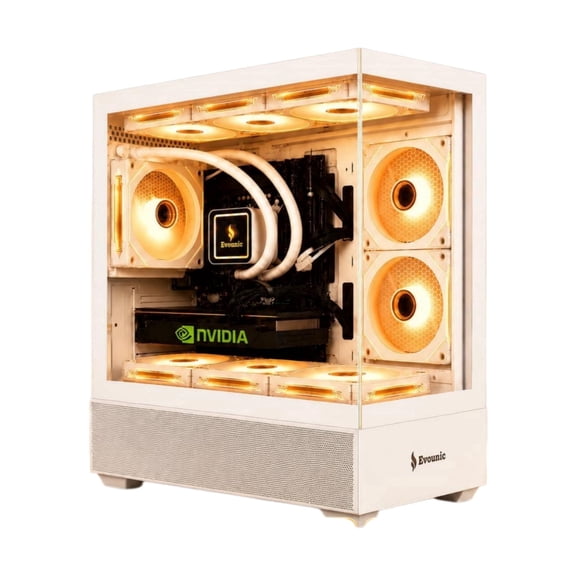Liquid Cooling Gaming PC - Ryzen 5 3500X up to 4.1GHz, GTX1060, 16GB DDR4, 512GB NVME SSD   1TB HDD, WiFi 6 & BT5.4, 9 RGB Fan, Win11, RGB Keyboard & Mouse