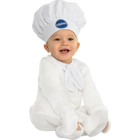 Party City Pillsbury Doughboy Halloween Costume for Babies, Includes Jumpsuit, Hat and