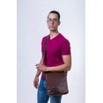 thumbnail image 2 of Bolso CRUZADO unisex de piel Castelli Leather Authentic CON TAPA de resaque, 2 of 3