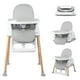 thumbnail image 3 of Bebbly Silla Alta para Bebé con Patas de Madera Antiderrapante Asiento Ergonómico con Charola y Arnés de Seguridad Ideal para Comer o Jugar Niños y Niñas desde 6 Meses Moderna y Fácil de Limpiar, 3 of 8