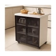 thumbnail image 1 of Table de Découpe Armoire de Rangement de Cuisine Table Multifonctionnelle Table d'Opération Étagère de Rangement Armoire de Rangement Table d'Îlot Mobile, 1 of 6