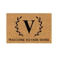 thumbnail image 1 of VogueV Tapis d'Entrée Alphabet A-Z - Tapis Personnalisé pour Graduation V, 1 of 4