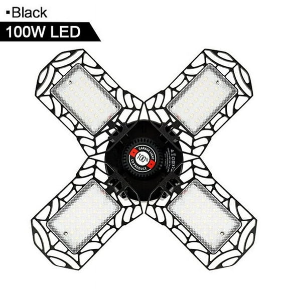 LED Garage Light - 360° Adjustable E26 Industrial High Bay Lamp for Workshop & Warehouse(4PACK)