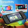 thumbnail image 4 of Joycon Case for Nintendo Switch - Silicone Joy Con Case for Nintendo Switch & Switch Oled - Protective Switch Controller Case Cover with Thumb Grip Caps for Nintendo Switch Joycon (Black), 4 of 7