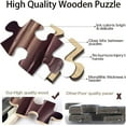 thumbnail image 3 of wooden puzzle UK - Themed Map Illustration Intelligent Game Fit togather a magic Art for home Decoration or Prensent 500 pieces, 3 of 5