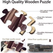 wooden puzzle City Skyline at Dusk Intelligent Game Fit togather a magic Art for home Decoration or Prensent 500 pieces