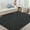 Black, variant on Haperlare Washable Modern Rugs Low Pile Soft Area Rugs for Home Office Family Room Abstract Solid Grey Carpet,9'x12'