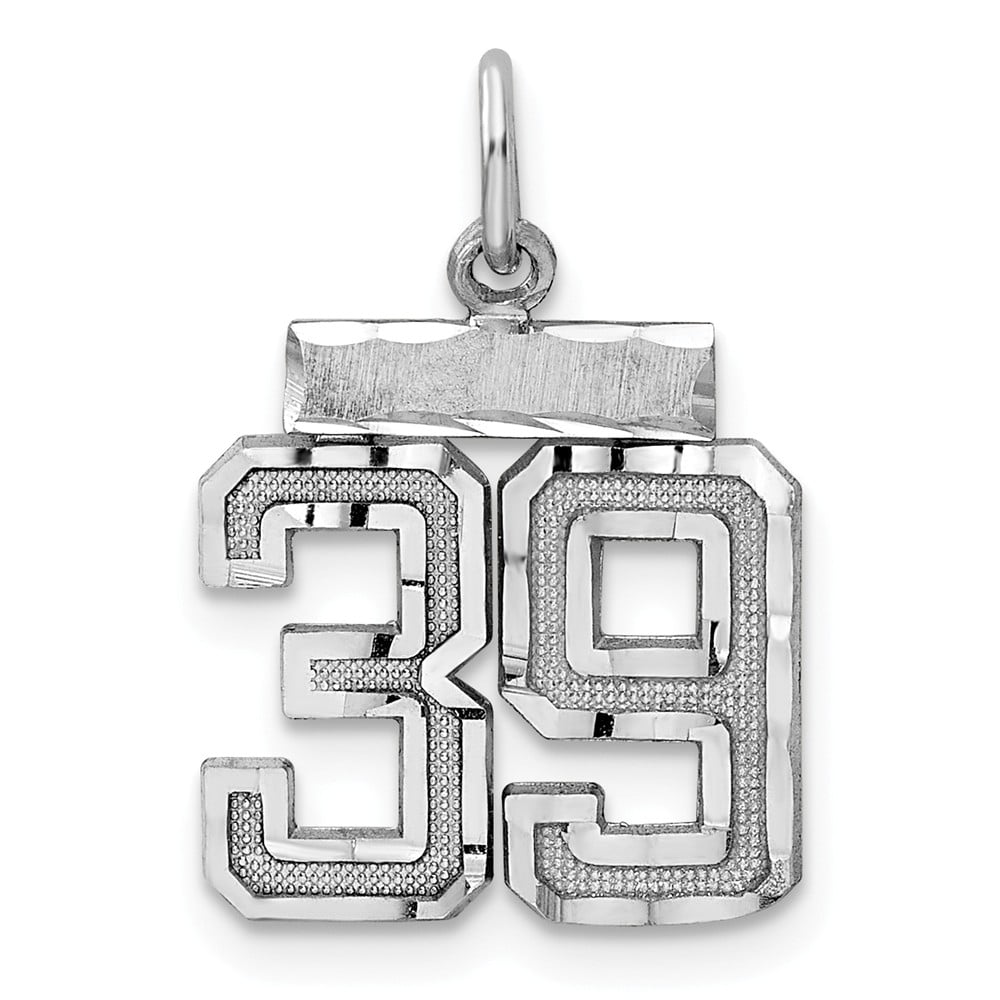 14mm x 20mm Jewel Tie 925 Sterling Silver Small #39 Pendant Charm