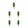 thumbnail image 1 of yingyy 1/2/3/5 Fish Lure Artificial Bait 8cm Workmanship Compact Size Multicolored Professional Exquisite Sweet Gift Rotating Green-red 5PCS, 1 of 6