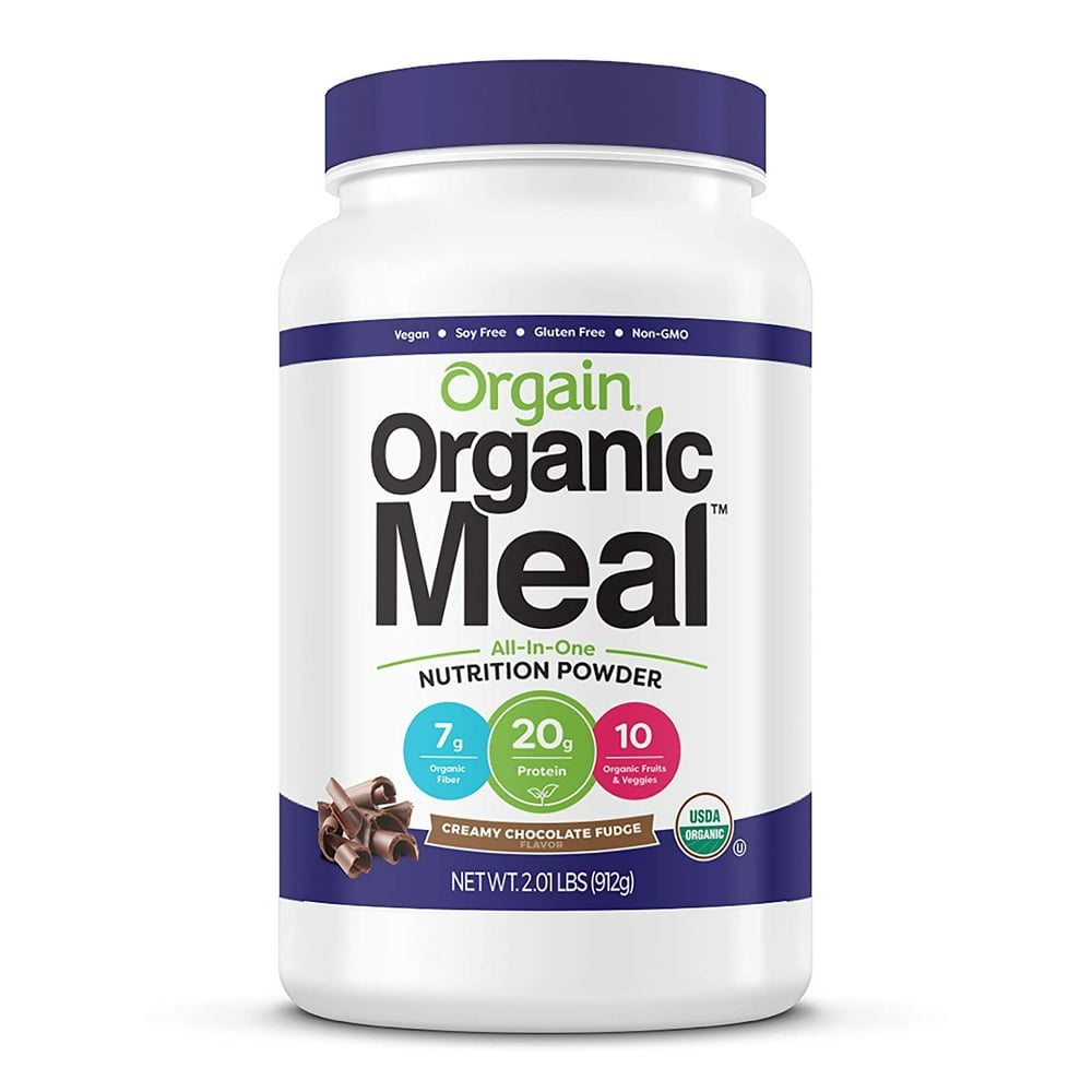 Orgain Organic Plant Based Meal Replacement Powder, Creamy Chocolate