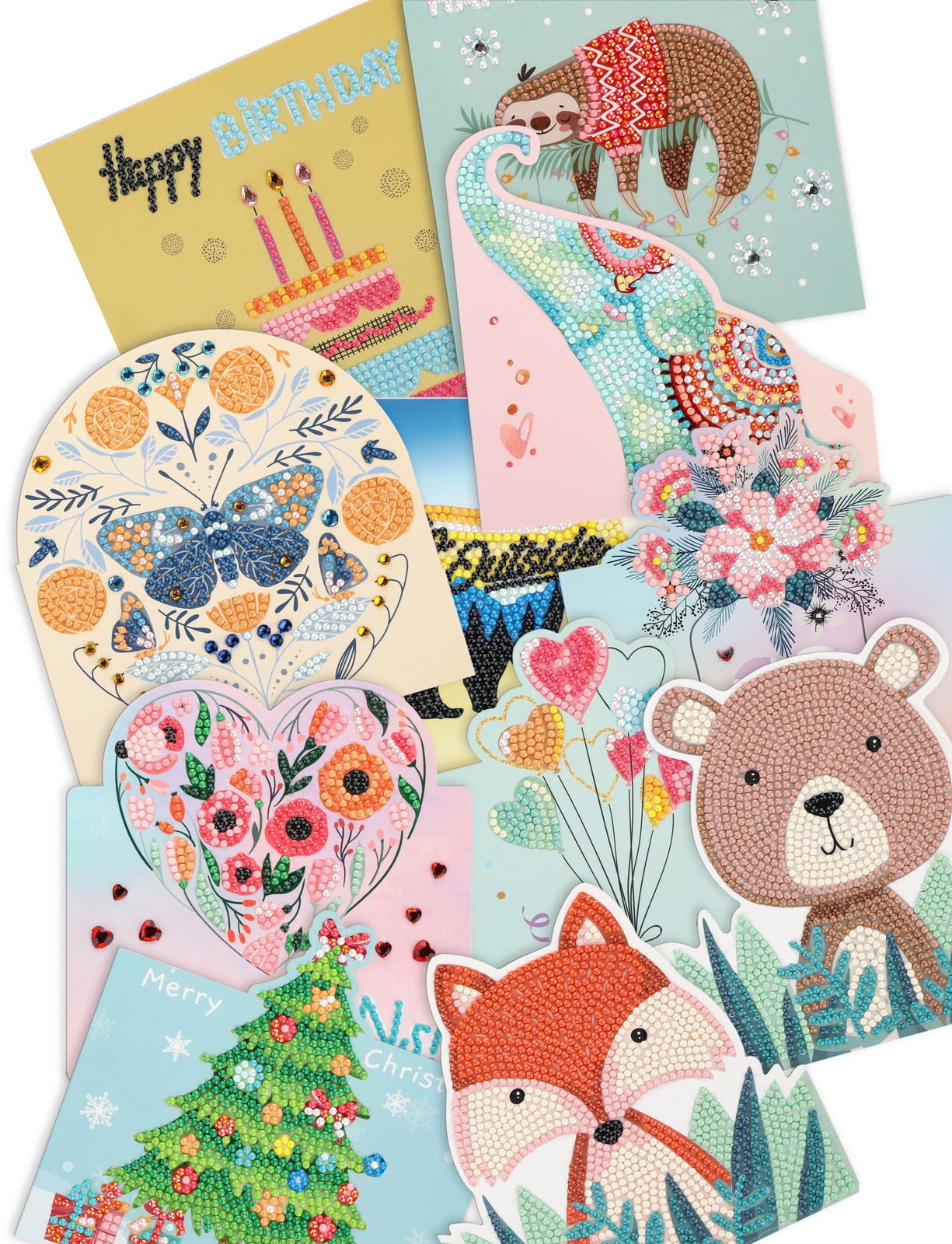 DIAMOND DOTZ® Greeting Cards Variety Value Pack - 12 Cards