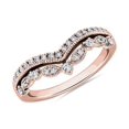 thumbnail image 1 of 0.20 T.C.W Round Shape Natural Diamond Latest Design Wedding Eternity Band for Ladies Solid 14K Rose Gold Size 8, 1 of 7
