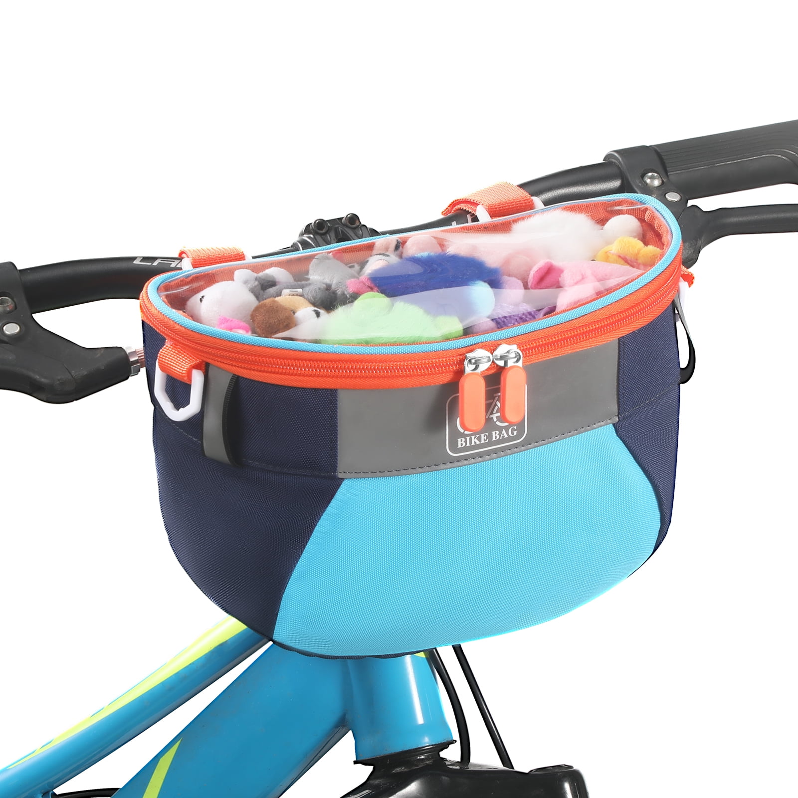 HUISZJ Bike Basket Cute Bike Accessory Front Frame Handlebar Bag (C)